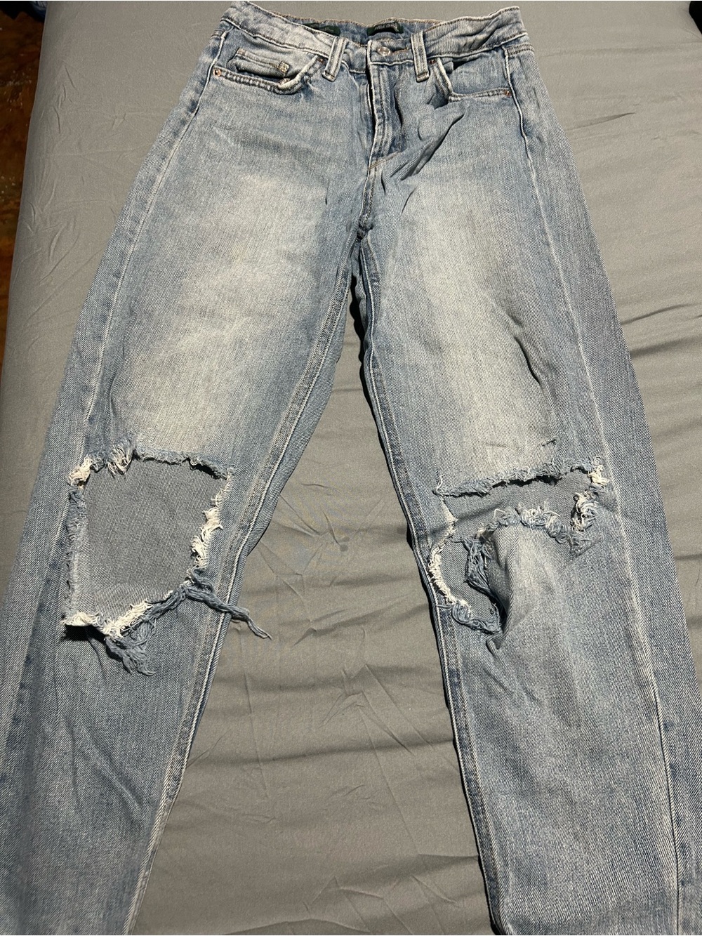 wild fable Light Blue Distressed Boyfriend Jeans